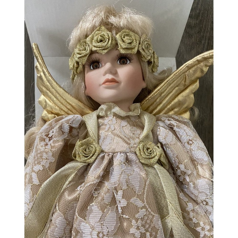 Seymour Mann 16" Porcelain Connoisseur Collection Angel Doll-CELESTINE